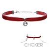 16060LSI VELVET/DIAMOND CHOKER