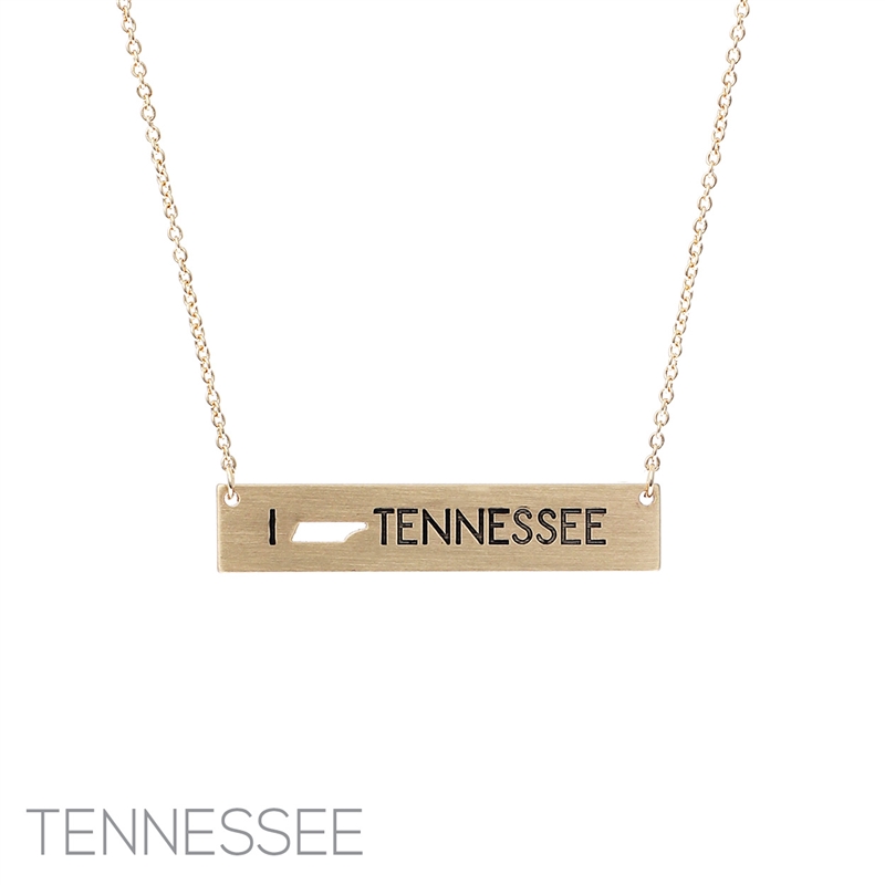 16738 I LOVE TENNESSEE NECKLACE