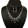 16778  OVAL RHINESTONE SET NECKLACE