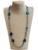 168MB  BLUE NATURAL STONE LONG NECKLACE