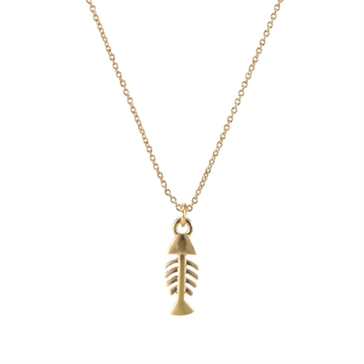 16976 FISH BONE CHAIN NECKLACE