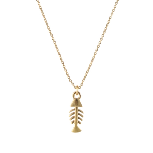 16976 FISH BONE CHAIN NECKLACE