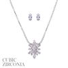 17041 VITAGE MARQUISE  NECKLACE SET