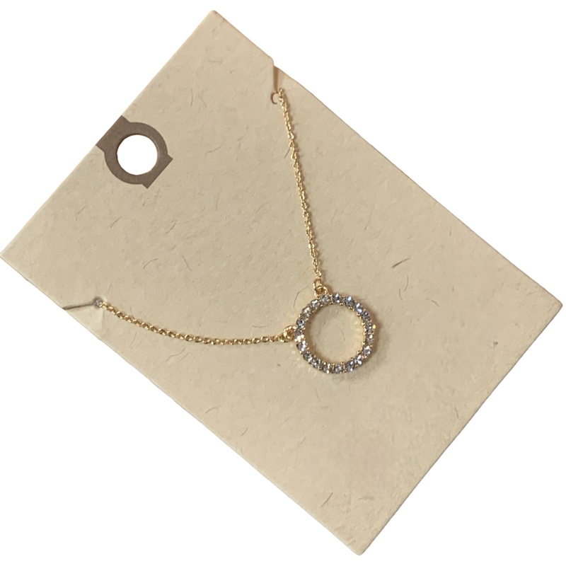 17169 SMALL  OPEN CIRCLE SHORT NECKLACE