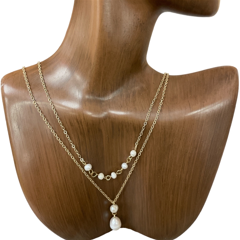 17301  FRESH WATER PEARL SHORT NECKLACE