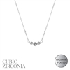 17473 SMALL CIRCLE BAR SHORT NECKLACE