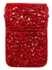 1762RD RED RHINESTONE CROSSBODY BAG