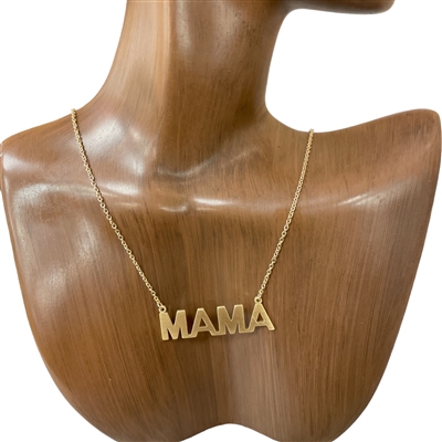 17727 "MAMA" LETTER SHORT NECKLACE