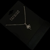 17763CR-G RHINESTONE PALM TREE CUBIC ZIRCONIA NECKLACE