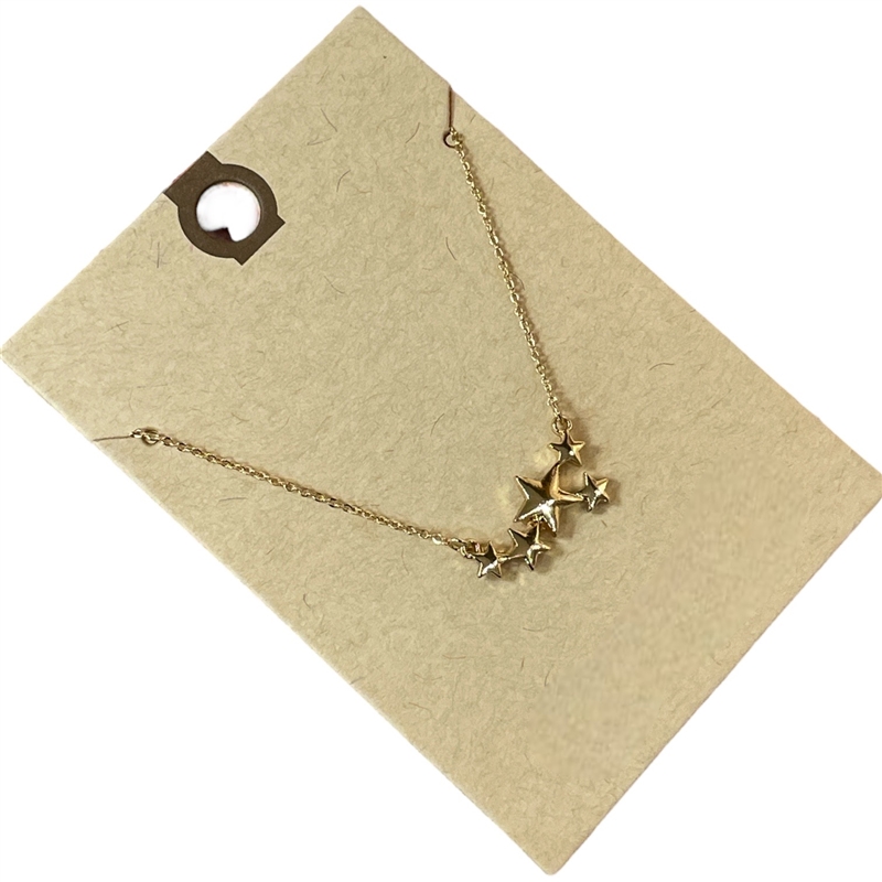 17881 SMALL  BAR STARS  SHORT NECKLACE