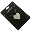 17994 RHINESTONE HEART CUBIC ZIRCONIA NECKLACE