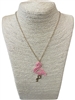 18112 PINK FLAMINGO SHORT NECKLACE