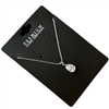 18300  CUBIC ZIRCONIA TEARDROP  SHORT NECKLACE