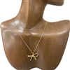 18345 SMALL BOW SHORT NECKLACE
