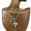 18359V METAL HEART CHAIN NECKLACE