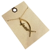 18422  FISH FAITH CENTER  SHORT NECKLACE