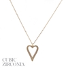 18474 OPEN HEART SHORT NECKLACE