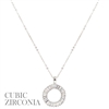 18566 WAVE BAGUETTE NECKLACE
