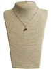 18579 CUBIC ZIRCONIA CHERRY THIN SHORT GOLD NECKLACE