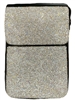 1863B  BLACK & SILVER RHINESTONE CROSSBODY BAG