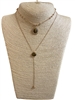 18876 LAYERED BROWN SHORT NECKLACE