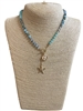 18992  STARFISH CRYSTAL  SHORT NECKLACE