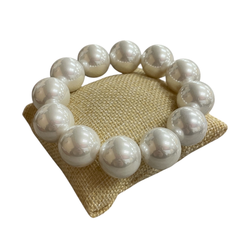 18PRL 18MM PEARL BEADED BRACELET