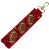 19-0993RD  RED FOOTBALL WRISTLET KEYCHAIN