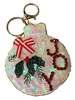 19-1079 SEED BEAD CHRISTMAS ORNAMENT KEYCHAIN