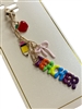 19-1964  TEACHER  & CHARMS  KEYCHAIN