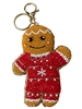 19-1981 SEED BEAD GINGER BREAD MAN KEYCHAIN