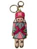 19-1991 SEED BEAD PINK NUT CRACKER  KEYCHAIN