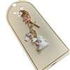 19-2090 WHITE BUNNY BAG CHARM / KEYCHAIN