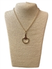 19089 GOLD HORSESHOE NECKLACE