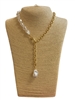 19110 HALF PEARL CHAIN NECKLACE