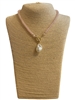 19123 LIGHT PINK BEADED PEARL DROP TOGGLE NECKLACE