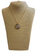 19155 DEINTY TWO TONE COIN SHORT NECKLACE