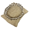 191SM 10MM SMOKE CLEAR CRYSTAL BRACELET