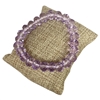 192CPP 10MM CLEAR PURPLE CRYSTAL BRACELET