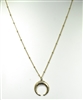 19473N CHAIN CRESCENT NECKLACE