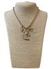 1NDN2262 MULTI CHARM HORSE HEAD MATTE NECKLACE