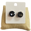 1YAE1190 CIRCLE CRYSTAL STUD EARRINGS