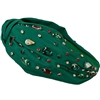 20-0269 EMERAL GREEN & RHINESTONE HEADBAND