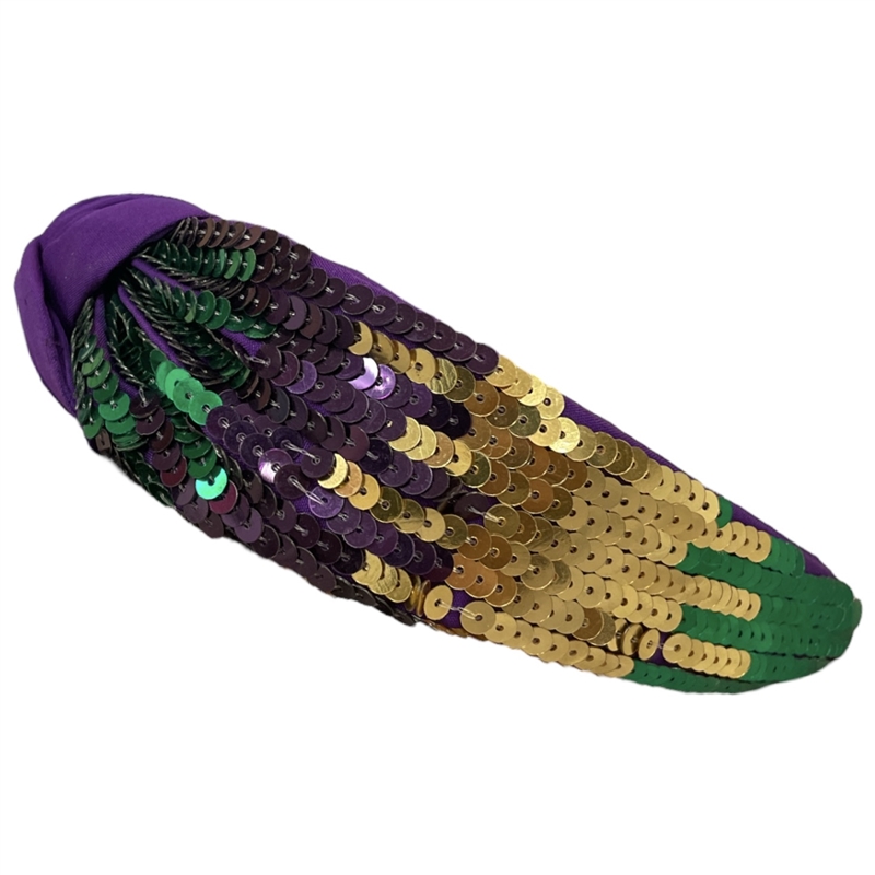 20-0310 MARDI GRAS SEQUINS HEADBAND