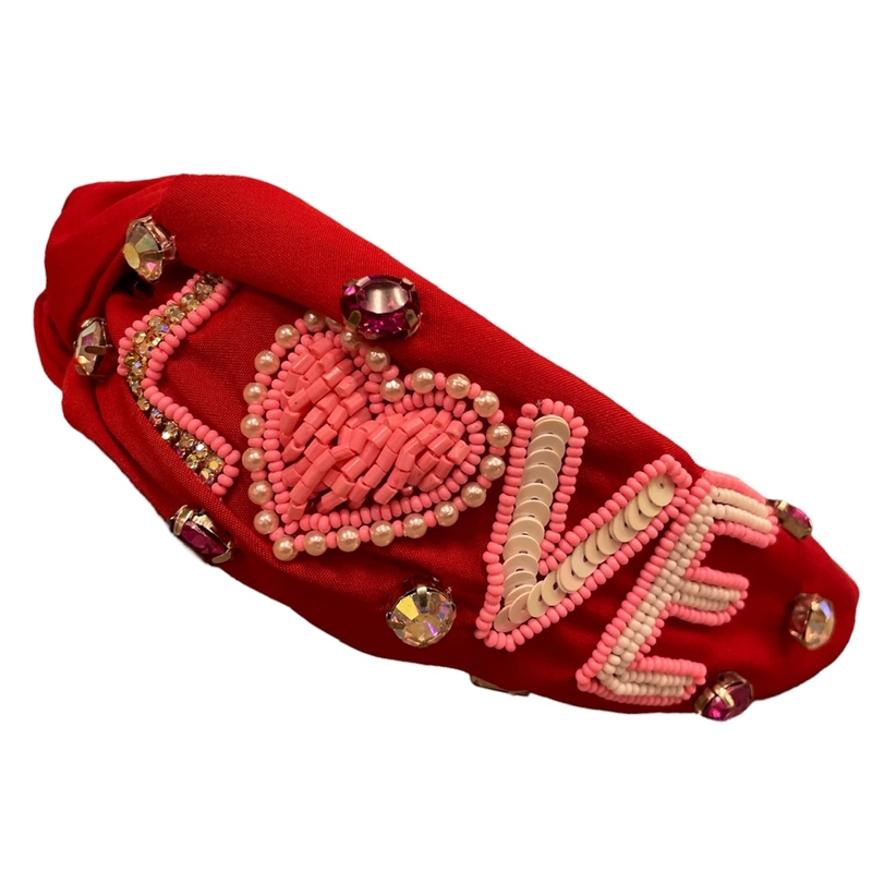 20-0332 RED LOVE HEADBAND