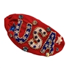 20-0395 USA RHINESTONE RED HEADBAND