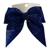 20-0417RB  ROYAL BLUE RHINESTONES MEDIUM BOW