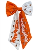 20-0486OW  ORANGE & WHITE LARGE BOW