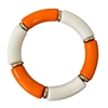 203OW   ORANGE WHITE ACRYLIC BRACELET