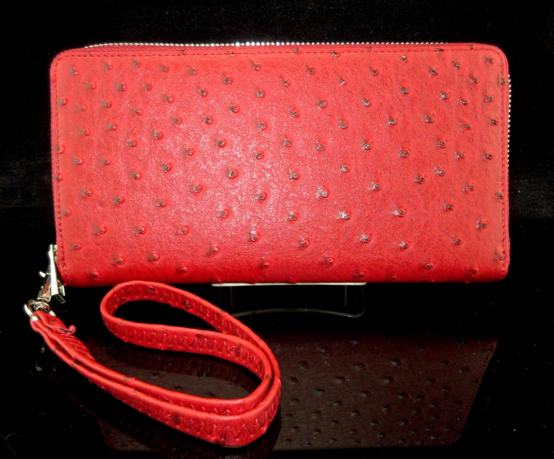 210329RD TEXTURED RED WALLET